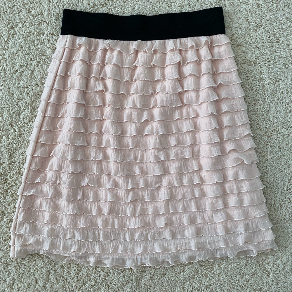 Kimchi Blue Pink Ruffle Skirt Small